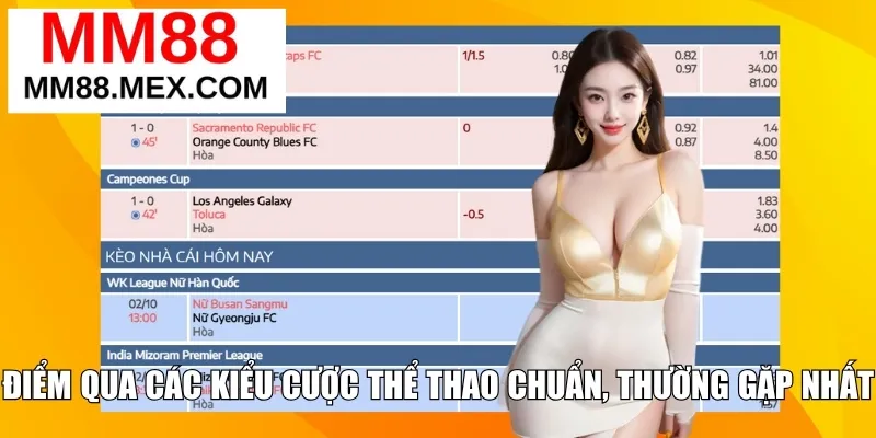Điểm qua các kiểu cược thể thao chuẩn, thường gặp nhất