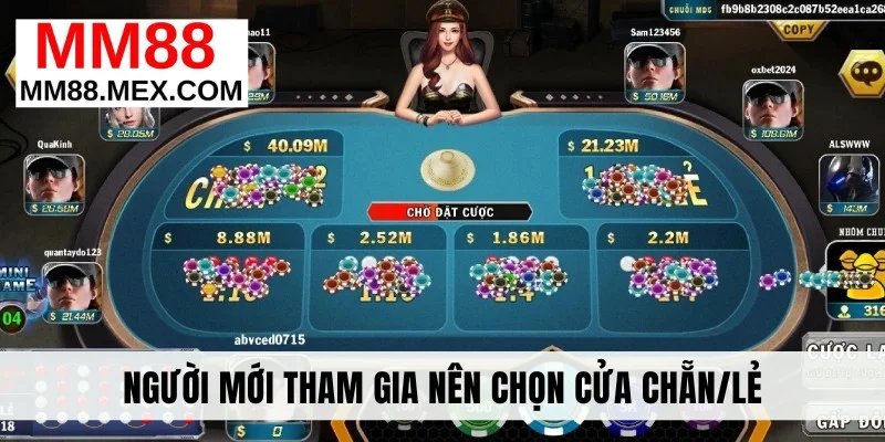 Người mới tham gia nên chọn cửa chẵn/lẻ