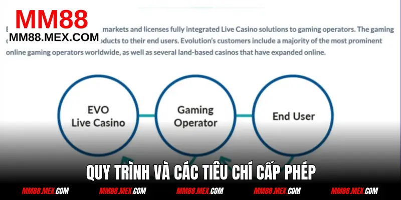 Quy trình và các tiêu chí cấp phép